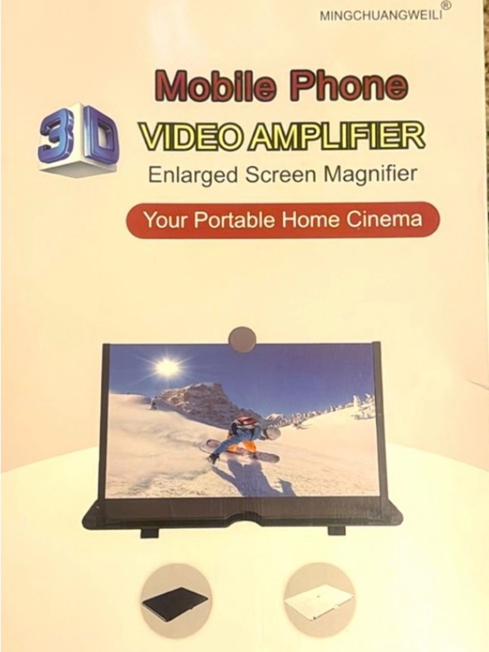 Mobile Phone 3D Video Amplifier - Enlarged Screen Magnifier
